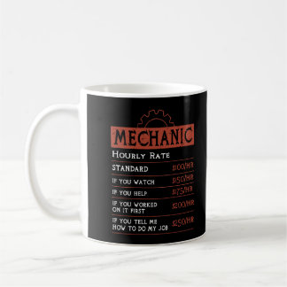 Mug Taux horaire mécanique amusant - Funny Car Mécaniq