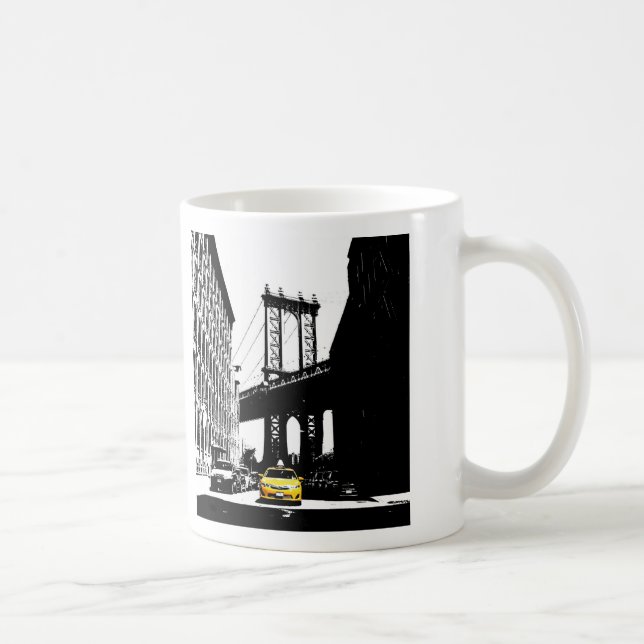 Mug Taxi jaune de New York City Nyc (Droite)