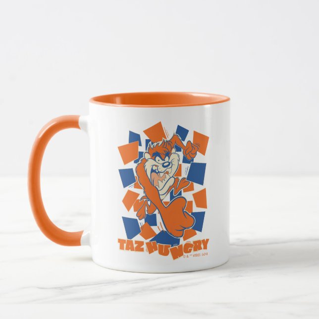 Mug TAZ™ Hungry Smashing Through Checker (Gauche)