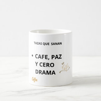 Mug Taza Café Paz y Cero Drama – Salud Mental