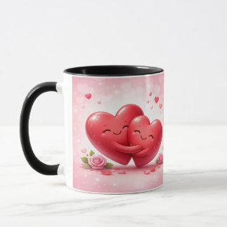 Mug Taza Clásica con Diseño de Corazones – Regalo Perf