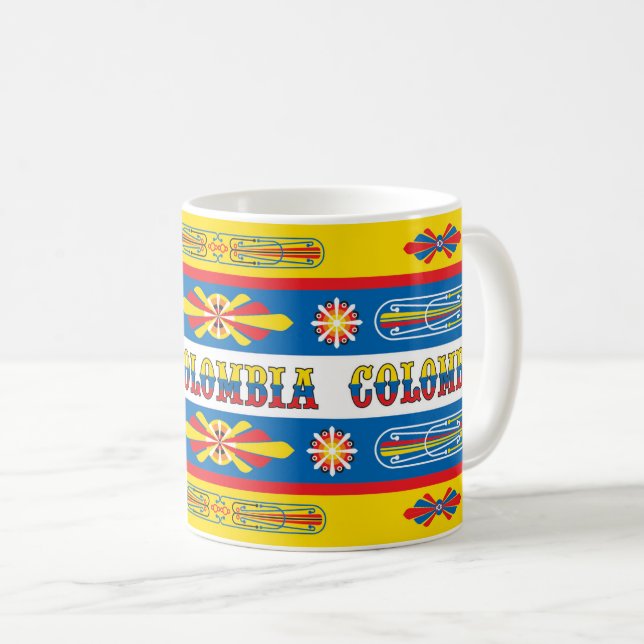 Mug Taza con diseño bus Chiva Colombiana (Devant droit)