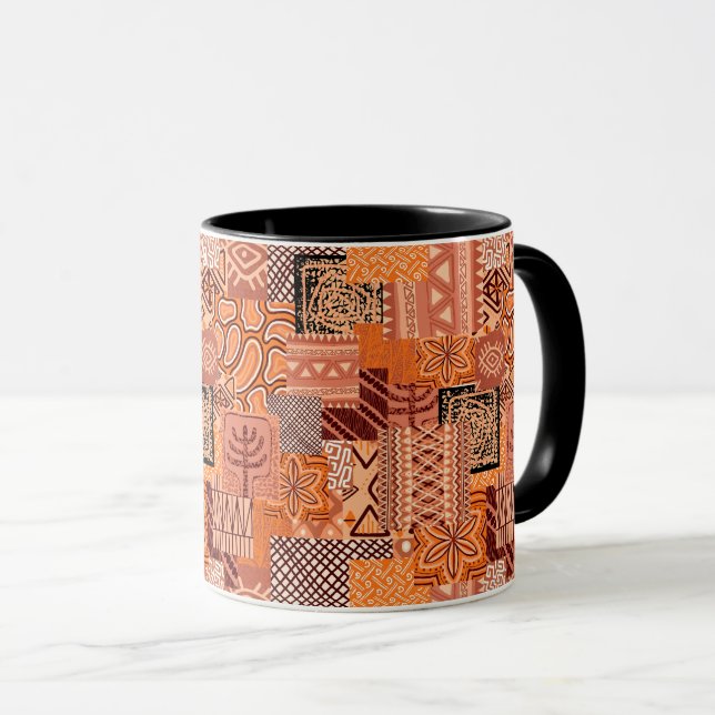 Mug Taza de Cafe African Collage (Devant droit)