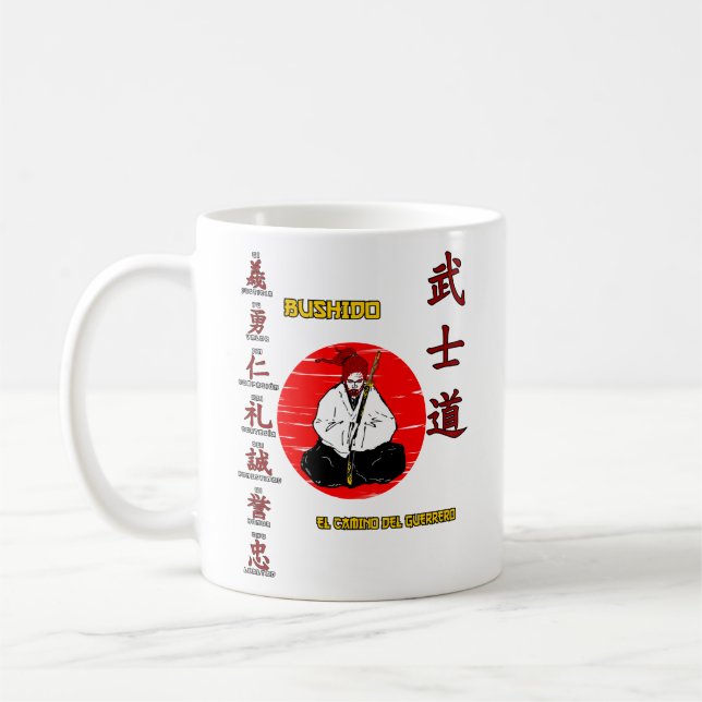 Mug Taza De Café Bushido - The Wai of the Warrior (Gauche)