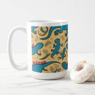 Mug  Taza de Café con Diseño de Lagartijas