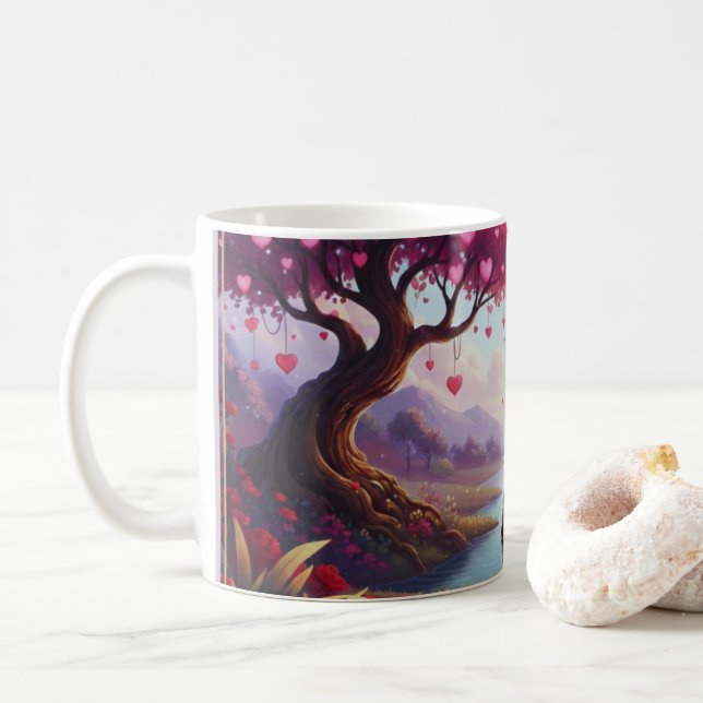 Mug Taza de Cafe  para San Valentin (Avec donut)