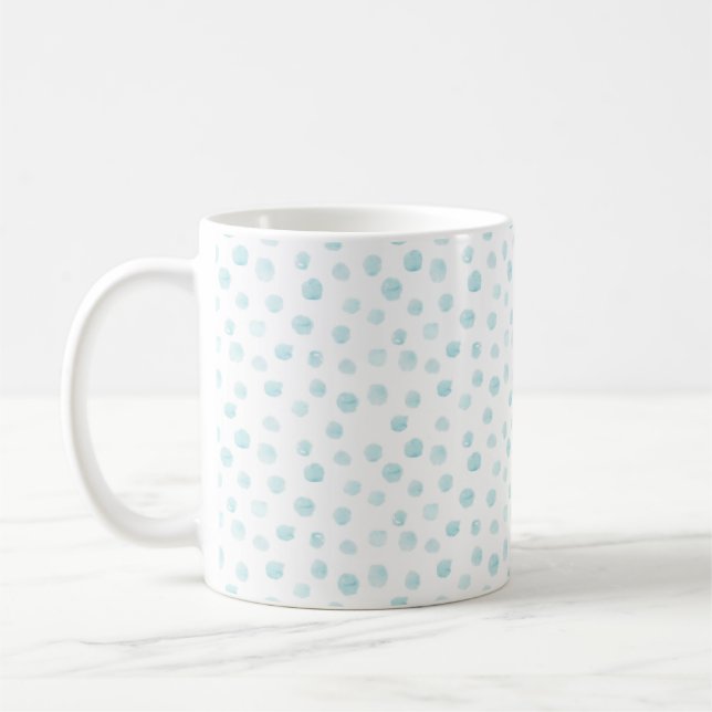 Mug Taza de café - Taza de lunares azulados (Gauche)