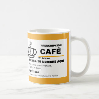 Mug Taza de Prescripción de Café