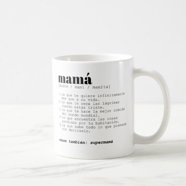 Mug Taza - Definición Mamá (Droite)