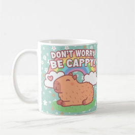 Mug Taza Don't Worry Be Cappy Capibara Carpincho