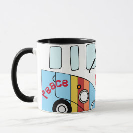 Mug Taza Kombi Arcoíris Peace – Diseño Hippie Psicodél