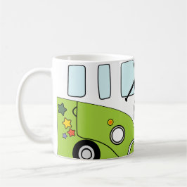 Mug Taza Kombi Verde Psicodélica – Furgoneta Retro con