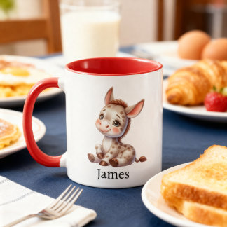 Mug Taza para niños con diseño de adorable animalito