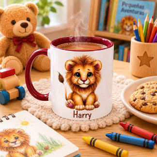 Mug Taza para niños personalizada con diseño de animal