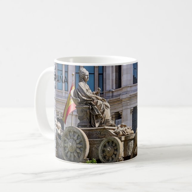 Mug taza Plaza Cibeles, en Madrid (Devant gauche)