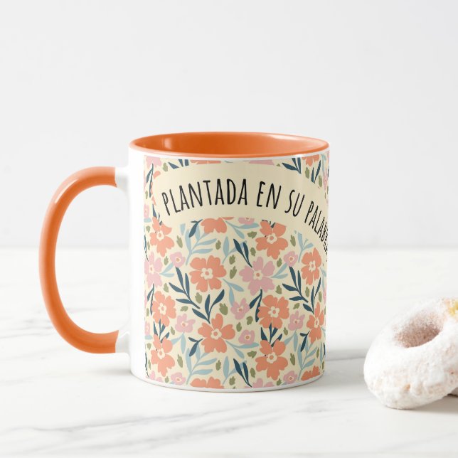 Mug Taza Primaveral para Mujeres Cristianas (Avec donut)