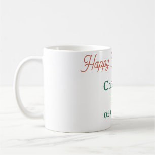 Mug Tchin 40 joyeux anniversaire orange vert nom date