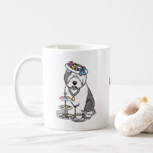 Mug Tea Party Vieux chien anglais (Grey 1)