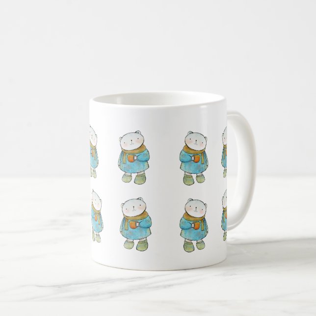 Mug Tea Time avec de mignons ours polaires - Faune ado (Devant droit)