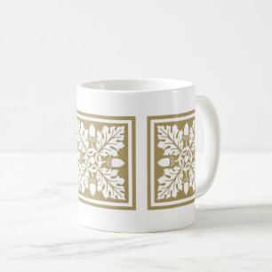 Mug Teak Acorn et feuille Conception Carrelage Café Mu