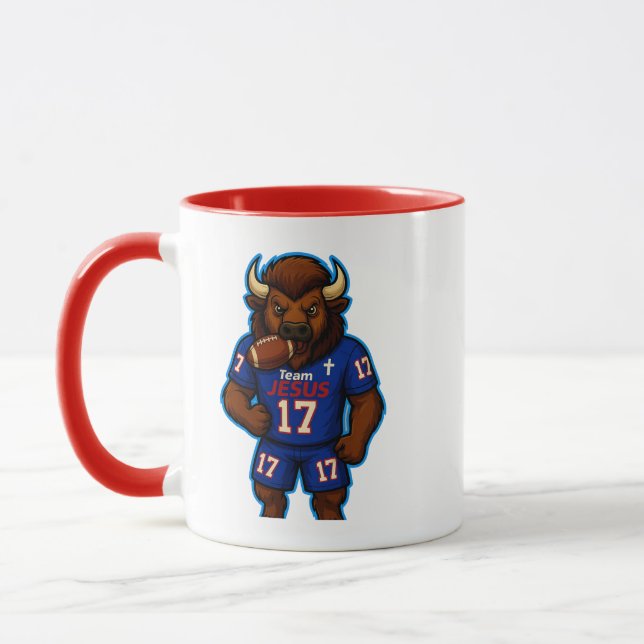 Mug Team JESUS Football 17 - Christian (Gauche)