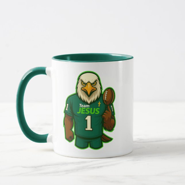 Mug Team JESUS Football 1 - Christian (Gauche)