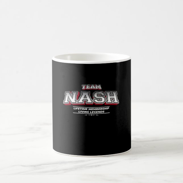 Mug Team NASH Nom de famille Nom de famille Nom de fam (Centre)