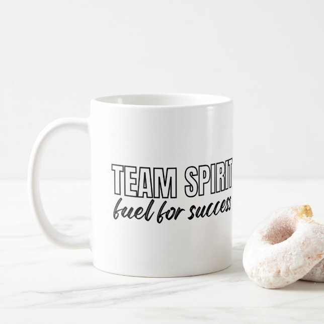 Mug Team Spirit Citation Inspirationnelle Personnel d' (Avec donut)