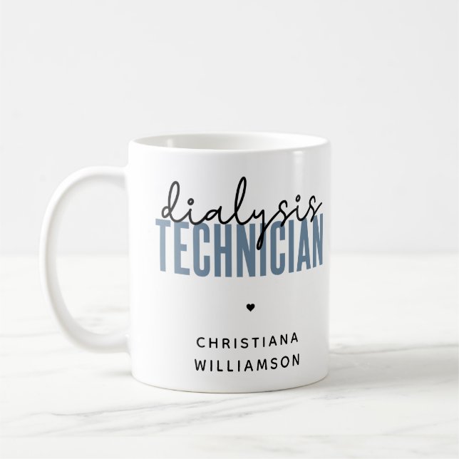 Mug Technicien de dialyse personnalisé | Cadeaux techn (Gauche)