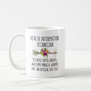 Mug Technicien en information sur la santé Dossiers Mé