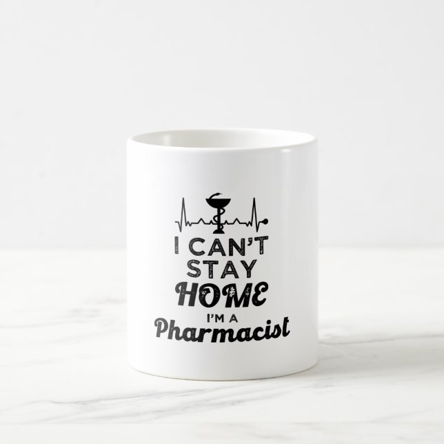 Mug Technicien en pharmacie Pharmaciste Je ne peux pas (Centre)