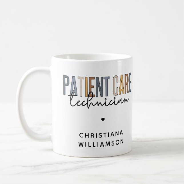 Mug Technicien en soins aux patients sur mesure Cadeau (Gauche)