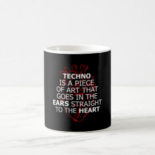 Mug Techno Music DJ Rave Electro Festival Idée cadeau