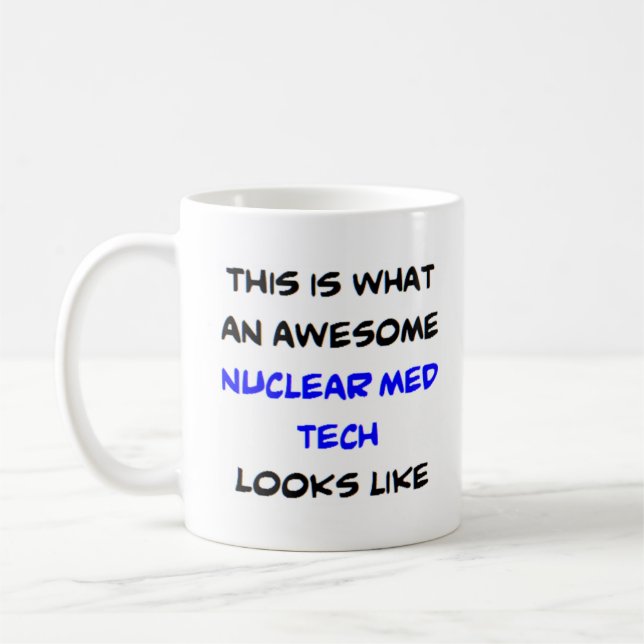 Mug technologie de la médecine nucléaire, génial (Gauche)