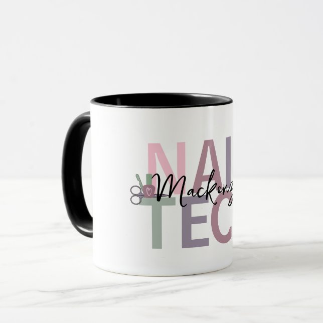 Mug Technologie de l'ongle personnalisée (Devant gauche)