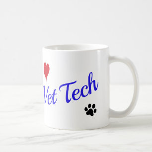Mug Technologie de vétérinaire - empreintes de patte