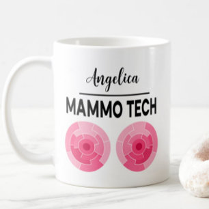 Mug Technologue en mammographie personnalisé avec nom
