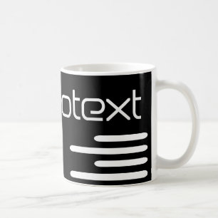Mug Technotexte Cool Techno Texte Noir