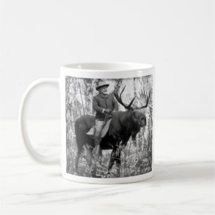 Mug Teddy Roosevelt montant un orignal de Taureau