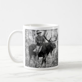 Mug Teddy Roosevelt montant un orignal de Taureau