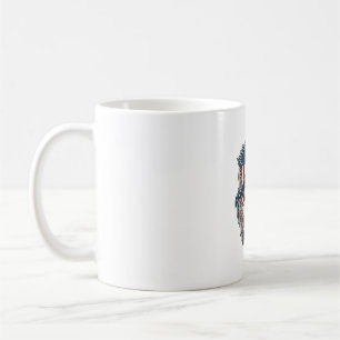 Mug Tee-shirt graphique vectoriel infirmière patriotiq
