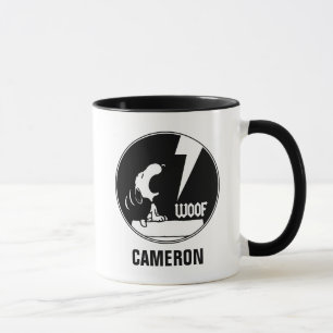Mug Tee - shirt   Snoopy Howling   Ajouter Votre Nom