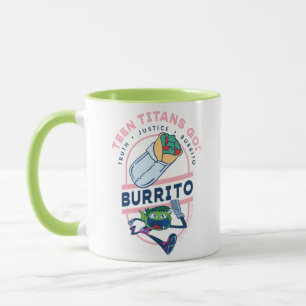 Mug Teen Titans Go ! Beast Boy "Truth Justice Burrito"