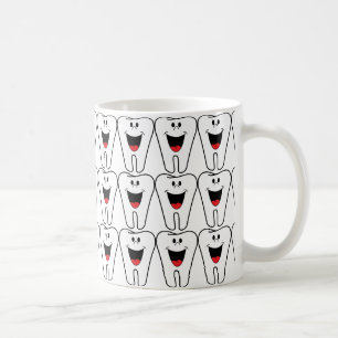 Mug Teeths blancs heureux de sourire pour des