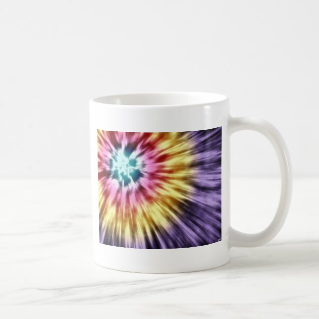 Mug Teinture Abstraite de nouilles pourpres (Droite)