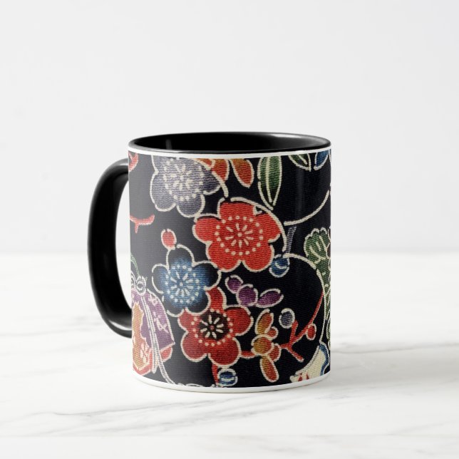 Mug Teinture d'okinawaïen japonaise (Bingata) (Devant gauche)