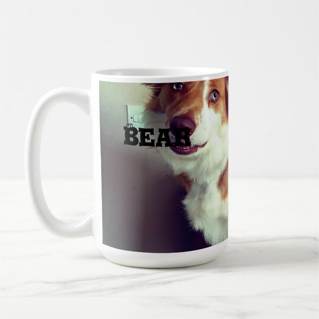 Mug Télécharger la photo d'un animal de compagnie (Gauche)