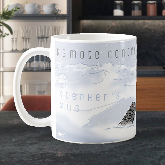 Mug Télécommande TV Cartoon Extrêmement Éloigné (Créateur téléchargé)