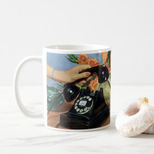Mug Téléphone Rétro avec Cadran Rotatif, Entreprise Vi