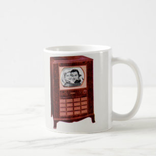 Mug téléviseur d'environ 1951 homme et femme